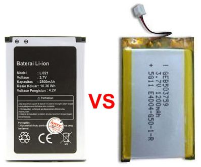 Perbedaan Baterai Li-Ion dan Li-Po